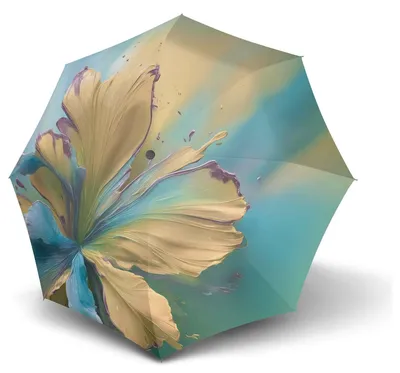 Produktbild von Knirps Taschenregenschirm Regenschirm T.200 Medium Fashion Duomatic Lily mehrfarbig