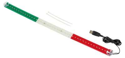 Image de Lampa Leuchtflagge 60 cm, 42 LEDS, USB - Italien