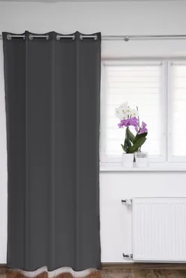 Obrázok produktu pre Eyelet Šatka Okenná záclona Grey 145x145 cm Záclona Šatka Dekoratívna šatka