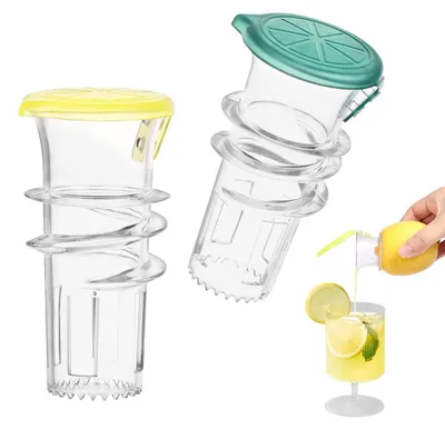 2er-Set Hand-Zitruspresse, Kunststoff, tragbar, für Cocktails & Säfte