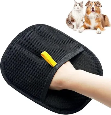 Produktbild von Tierhaarentferner Handschuhe Enthaarungsbürste Handschuh Katze Kaninchen Hund