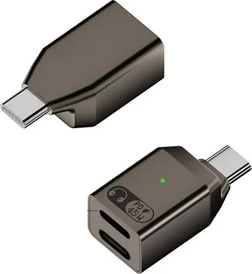 Produktbild von INF Audio Adapter Lightning/USB-C Buchse auf USB-C Stecker, Hi-Fi Sound Grau