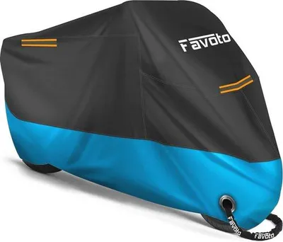 Produktbild von Famanu Motorradhülle wasserfest - 265 cm x 105 cm x 125 cm, winddicht und UV-beständig