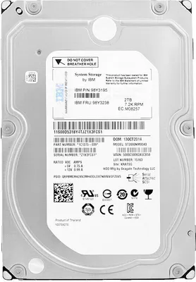 Produktbild von Festplatte IBM ST2000NM0043 2TB SAS II 7200Rpm 3.5'' Zoll 98Y3195 98Y3238