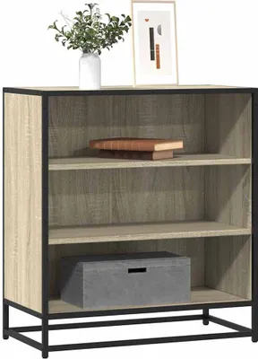 Produktbild von vidaXL Sideboard Sonoma-Eiche 68x35x76 cm Holzwerkstoff und Metall