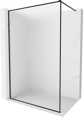 Produktbild von Mexen Kioto-F Duschabtrennung Walk-in mit Rahmen 70 x 202 cm, Frostglas 8 mm, schwarz - 800-070-104-70-30