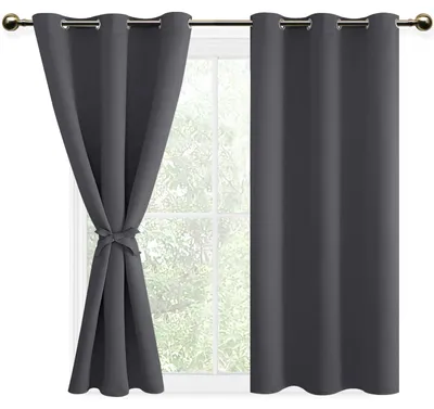 Productafbeelding van Solidchoice - 2 Stuks Thermische Ooglet Curtains