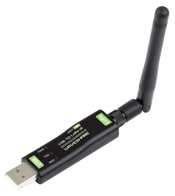 Produktbild von Waveshare USB zu LoRa Modul, SX1262 HF 850-930MHz, TCXO, USB-A, AES128, AT-Befehle, LoRa-Modulation