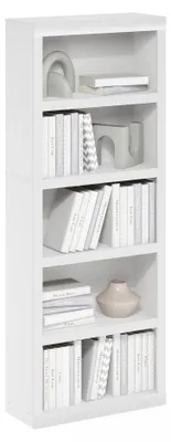 Immagine prodotto di Furinno, libreria a 5 ripiani con scaffali aperti, colore bianco