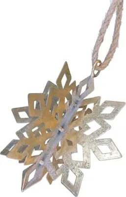 Produktbild von Deko Schneeflocke gold