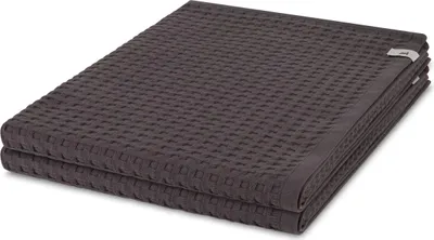 Produktbild von Möve Piquee 2 X Duschtuch im Set Strukturierte Waffelpiquée-Oberfläche, Extra saugfähig und weich, Mit praktischem Kordelaufhänger 70 X 140cm