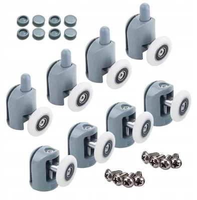Obrázek produktu pro KOLEČKA DO SPRCHOVÉHO KOUTU 24 mm, 8 ks, KOMPLETNÍ SADA