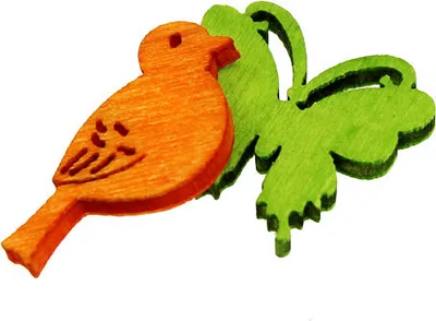 Produktbild von Deko Vogel und Schmetterling Holz Streudeko bunt 2cm 144 Stk Frühlingsdeko DIY Tischdeko, 144 Stück