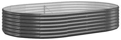 Obrázok produktu pre vidaXL Zvýšená posteľ Pozinkovaná oceľ 214x140x36 cm Antracit