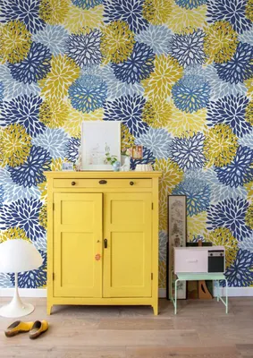 Produktbild von Coloray Fototapete 416x254 cm Latextapete Magicstick - Chrysantheme-Blumen