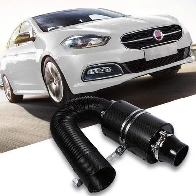 Immagine prodotto di Set filtro aria sportivo da 3 pollici - carbonio - universale - 33 x 13 cm, nero.