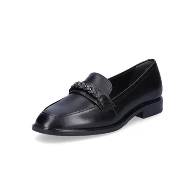 Produktbild von Tamaris Damen Leder Slipper schwarz