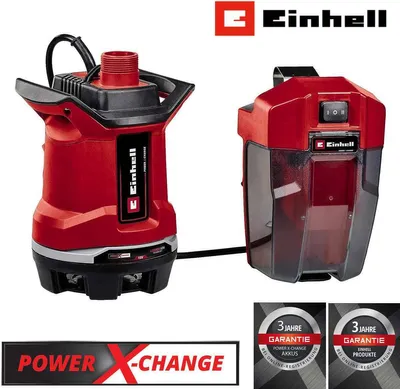 Produktbild von Einhell Akku-Schmutzwasserpumpe GE-DP 18/25 Li-Solo Power X-Change (18 V, 7.500 L/h Fördermenge, 5 m Förderhöhe, ECO- und BOOST-Modus, ohne Akku / Ladegerät
