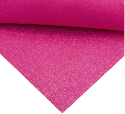 Produktbild von Filz mit Glitter 30x40cm fuchsia