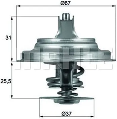 Produktbild von Mahle Thermostat für Ölkühlung für BMW 3er E46