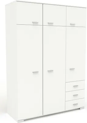 Produktbild von Kleiderschrank Galaxy 6 Türen - weiß
