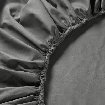 Image de Adamaszek Drap-housse Jersey Coton Uni 220x200cm Anthracite