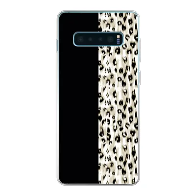 Produktbild von MuchoWow® Handyhülle Schutzhülle Hülle für Samsung Galaxy S10 Plus Pantherdruck - Pelz - Tier Silikon Softcase Handy Hülle - Schutzhülle