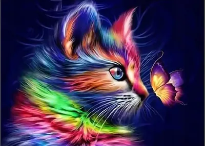 Immagine prodotto di Mosaico di diamanti, gatto, luminoso