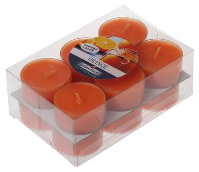 Produktbild von Duftteelichter im 12er Pack Orange 18/38 mm ca. 4 h