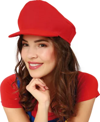 Produktbild von Mütze Mario Klempner Rot Gr. 60 Karneval Fasching Party Cosplay