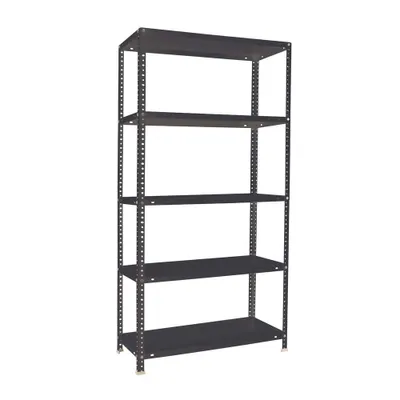 Produktbild von PROREGAL Schraubregal PANDA TALL | HxBxT 200x110x40cm | 5 Fachböden | Fachlast 90kg | Anthrazit