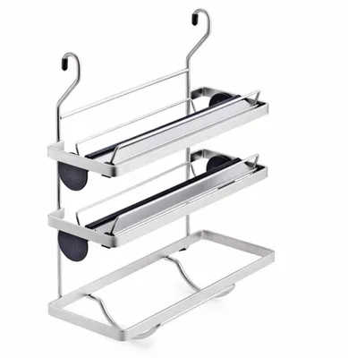 Produktbild von LINERO K 16 Rollenhalter in edelstahlfarbig mit Spezial-Schneidekante / Relingsystem