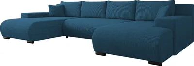 Produktbild von MIRJAN24 Ecksofa Nojan Cord, Wohnzimmer Eckcouch mit Bettkasten und Schlaffunktion, U-Form (Farbe: Poso 05)