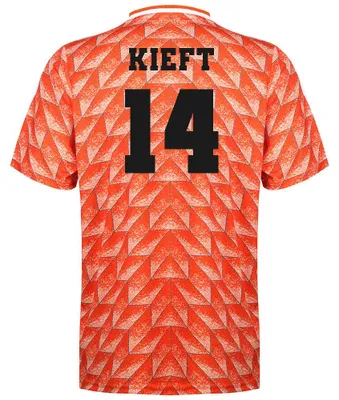 Obrázek produktu pro EK 88 Fotbalový dres Kieft – Nizozemsko – Oranžový – Děti a dospělí – 152