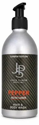 Produktbild von John Player Special Pepper mit Active Carbon Hair & Body Wash 500 ml