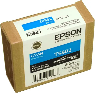 Produktbild von Epson Singlepack Cyan T580200, Cyan, 80 ml, 1 Stück(e)