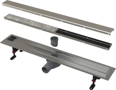 Produktbild von AlcaDrain APZ13 DOUBLE Duschrinne mit doppelseitigem Rost 850
