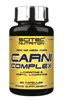 Obrázek produktu pro Scitec Nutrition Carni Complex 60 kapsl / L-Karnitin / Karnitinovch komplex s obsahem 2 nejpopulrnjch forem karnitinu