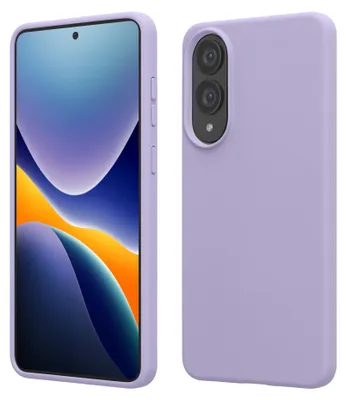 Produktbild von kwmobile Handyhülle für Samsung Galaxy S25 Edge Hülle - Case Silikon - Kabelloses Laden - Schutzhülle Cover in Lavendel