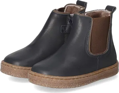 Produktbild von Bisgaard Kinder Chelsea Boots/ Stiefeletten PHILLIP Dunkel Blau Glattleder Größe: 26