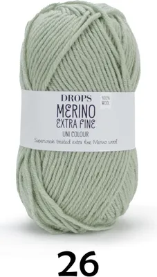 Obrázok produktu pre Drops Merino Extra Fine Uni Colour 26 Pistachio Pletacia priadza
