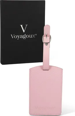 Immagine prodotto di Voyagoux® Etichetta per bagagli - Etichetta per bagagli - Etichetta per bagagli aereo - Rosa