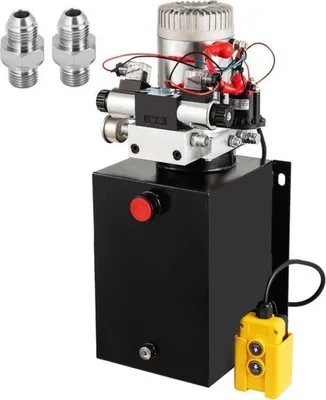 Productafbeelding van Famanu Hydraulische pomp - Dubbelwerkend - 12 liter reservoir - 12V