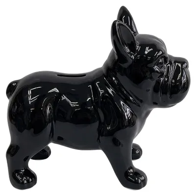 Produktbild von Clayre & Eef Spardosen Hund Schwarz Keramik