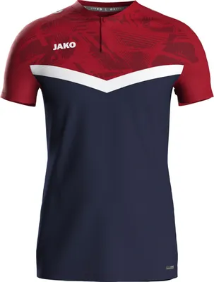 Produktbild von Jako Iconic Poloshirt Herren - Marine / Chili Rot