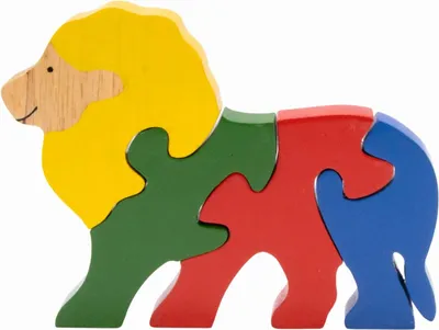 Produktbild von Tier Holzpuzzle Löwe für Kinder - 3933