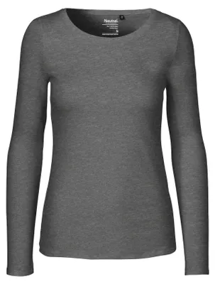 Produktbild von Neutral - T-Shirt für Damen Langärmlig LT2916 (XL) (Grau meliert)
