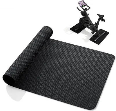 Immagine prodotto di Tappetino fitness e protettivo Unyqoos® da 60 x 43 cm – PVC/silicone, spessore 0,5 cm, superficie antiscivolo su entrambi i lati, idrorepellente, adatto per tapis roulant ed ellittiche