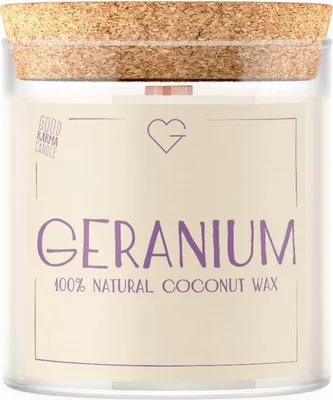Obrázek produktu pro Goodie Svíčka s dřevěným praskajícím knotem - Geranium 280 g