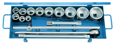 Produktbild von GEDORE 32 FMZ Steckschlüssel-Satz 3/4" 16-teilig 6-kant 22-60 mm, 6280930